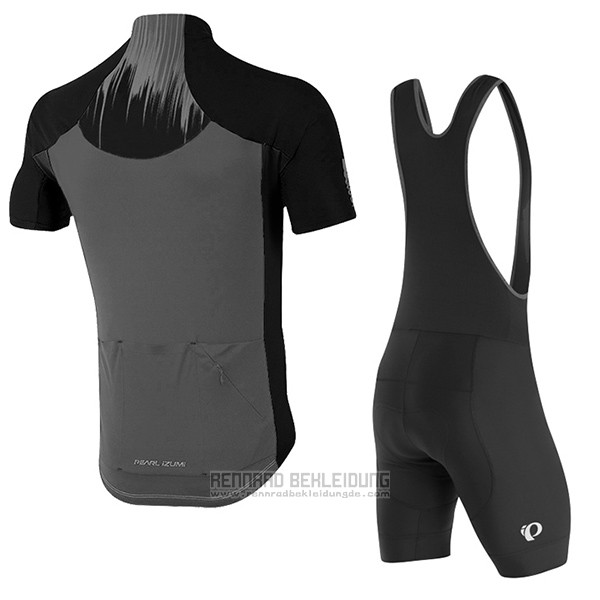 2017 Fahrradbekleidung Pearl Izumi Shwarz und Grau Trikot Kurzarm und Tragerhose